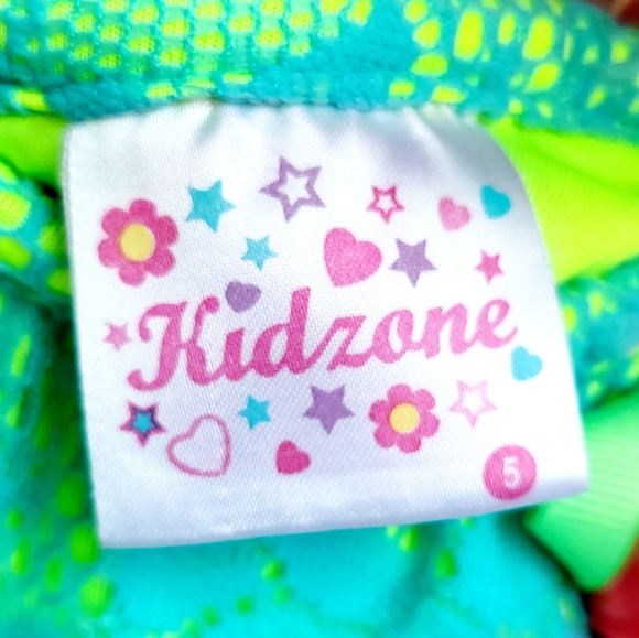 Girls Bright Neon Lace Dress - Picture 5 of 7